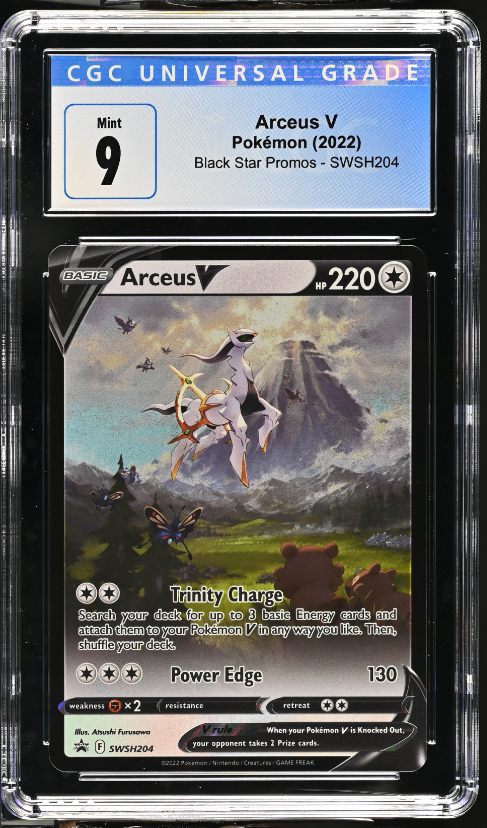v star pokemon card black Arceus V - Black Star Promos - SWSH204