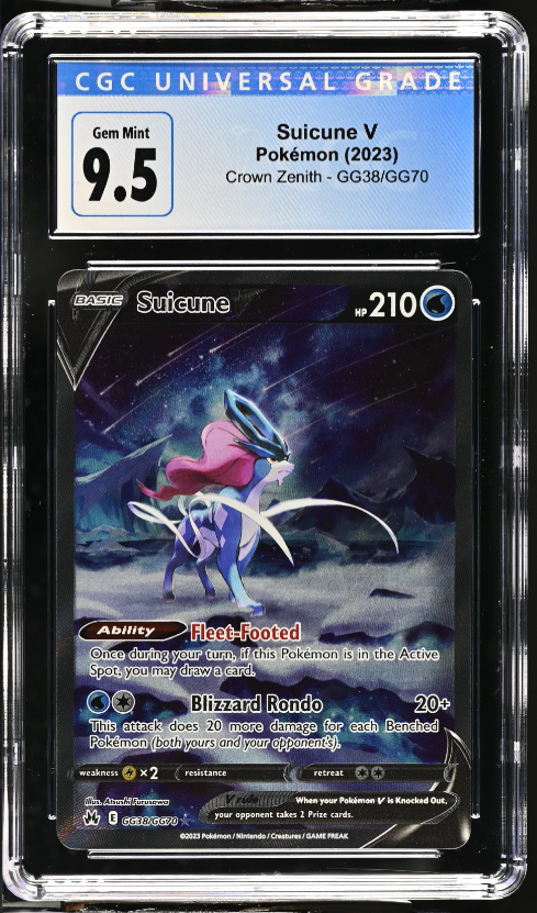 Suicune V - Crown Zenith - GG38/GG70 - Grade 9.5 Xantiago Plays Suicune V - Crown Zenith - GG38/GG70 - Grade 9.5 Xantiago Plays