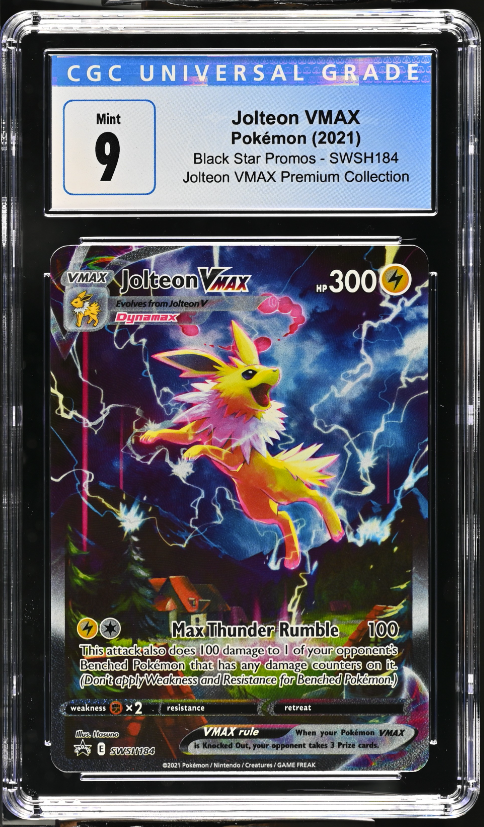 Jolteon VMAX - Black Star Promos - SWSH184 - Grade 9