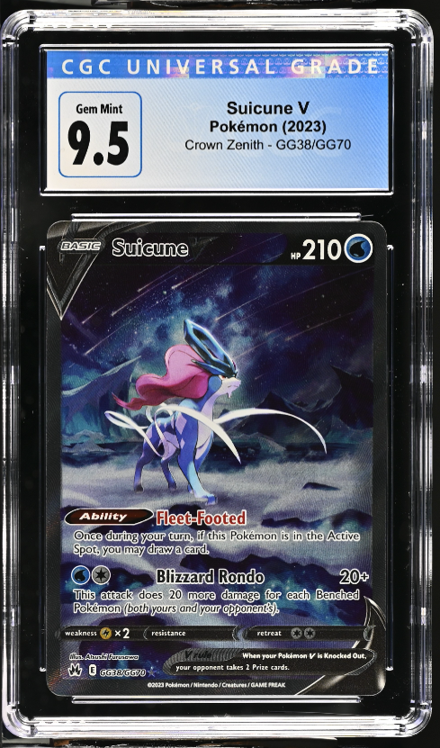 Suicune V - Crown Zenith - GG38/GG70 - Grade 9.5