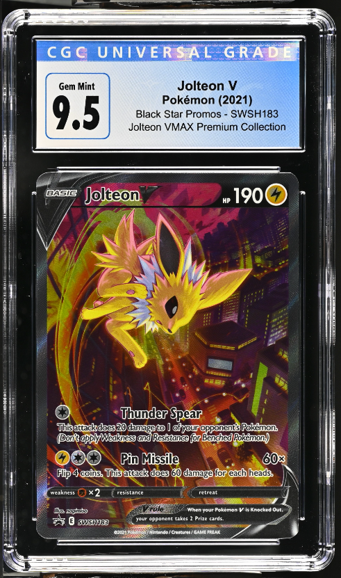 Jolteon V - Black Star Promos - SWSH183 - Grade 9.5